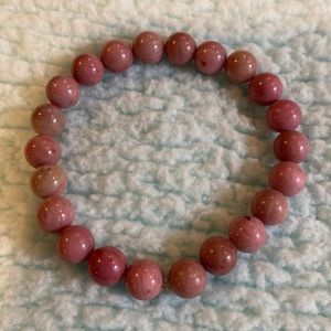 8mm Rhodochrosite crystal bracelet